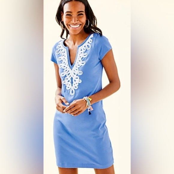 Lilly Pulitzer Brewster Dress in Blue Haven, Size Small. EEUC - Picture 1 of 10